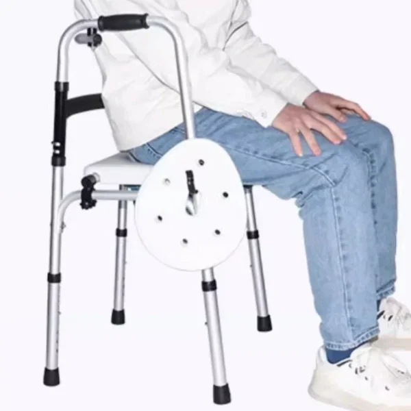Disability Support Four-Legged Walker Cane Foldable Portable Enhanced Stability Walking Aid Disability Assistance - Image 6