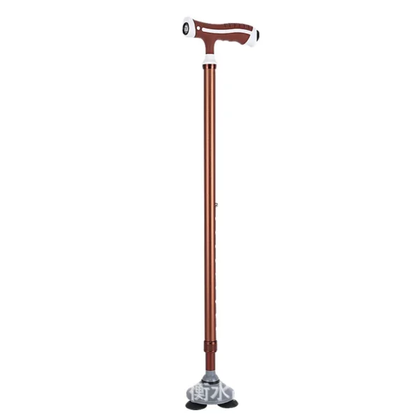 Aluminum alloy crutches with lights can be adjusted for the elderly crutches with one foot and three feet walking aid - Image 2