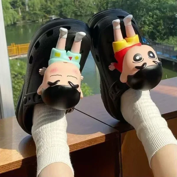 MINISO Anime Series Shoe Charms 3D Doll Buckle for Clogs & Sandals Crayon Footwear Decoration X-mas Party Gifts For Girls Boys - Image 2