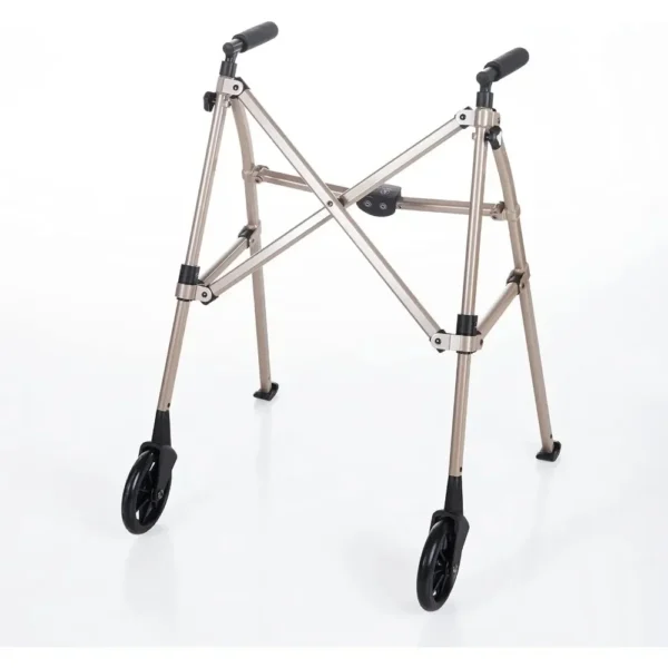 Walker Medical Household Auxiliary Travel Aluminum Alloy Elderly Booster Adjustable Folding Walker - Image 5