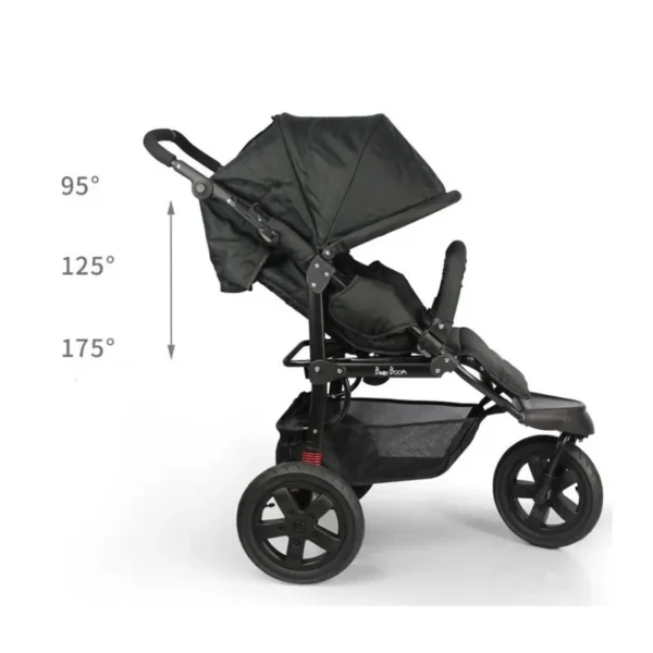 Jogging Stroller Three Wheels Baby stroller, lightweight strollers High view one-key folding,faster delivery - Image 4