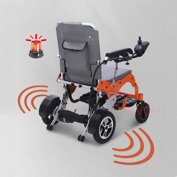 aluminum alloy Disabled Chair Lightweight Foldable Electric Wheelchair For Travels Baby Walker - Image 3