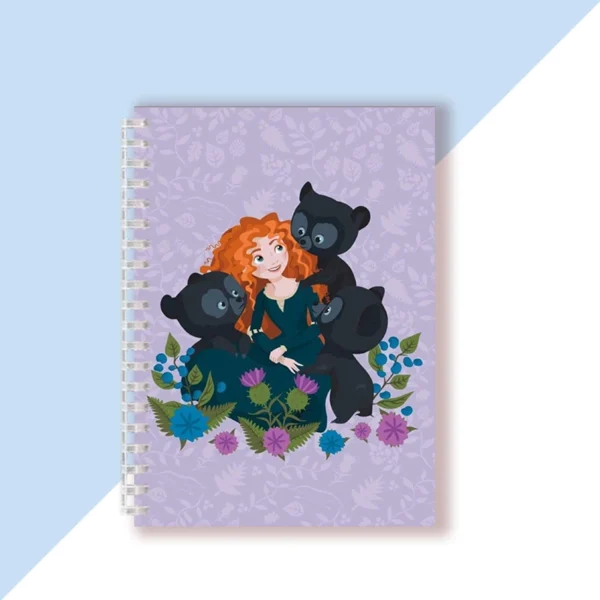 A5 Notebook Animated Films Princess - Merida Brave - Spiral Ring Writing Note Book Dairy Journal Memo For Woman Girls Gifts - Image 3