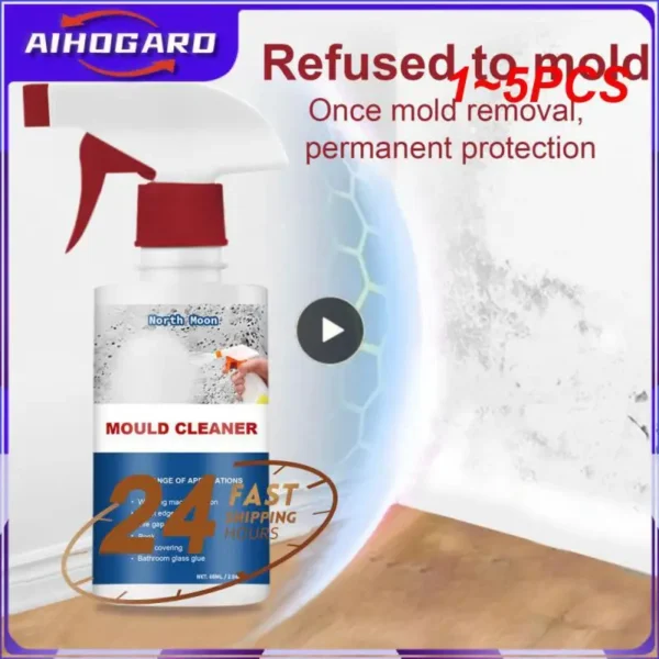 1~5PCS Household Mold Remover Spray Mildew Cleaning Agent Furniture Tile Removal Floor Wall Cleaner Home Multifunctional Mold