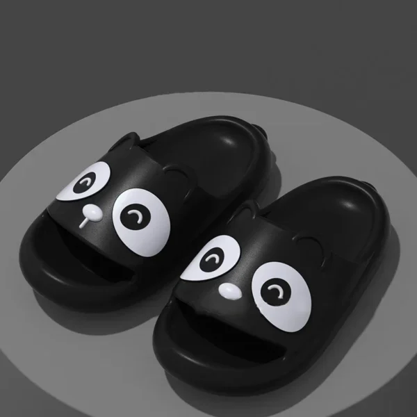 Children Summer Panda Slippers Flip Flops Cute Cartoon Shoe for Woman Indoor Outdoor Wear Soft Thick Beach Sandals Couple Slides - Image 4