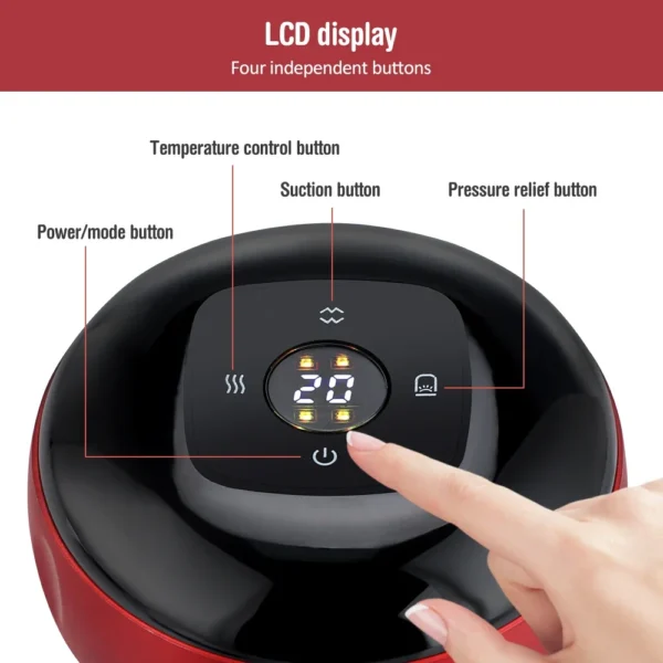 Intelligent Vacuum Cupping Massage Device Electric Heating Scraping Suction Cups Physical Fatigue Relieve Health Guasha Cans - Image 6