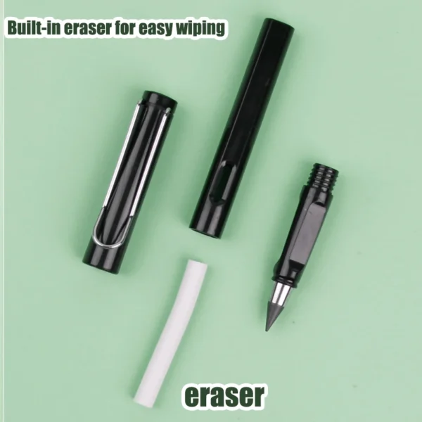 17pcs Set Infinity Pencils No Sharpening Eternity Pencils No Ink Kawaii Unlimited Pens Art Supplies School Stationery Nib Eraser - Image 4