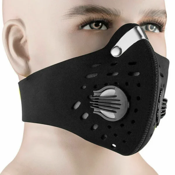 Outdoor Sports Reusable Face Masks for Men Dustproof Masks Activated Carbon Dust Mask with Extra Filter Cotton Halloween Cosplay - Image 2