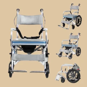 Wheelchair with toilet