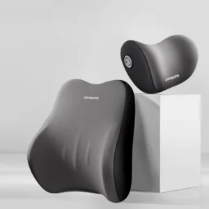 Ergonomic Lumbar Memory Foam Cushion Back Support Cushion for Chair and Car, Seat Cushion for Wheelchair Car Pillow Kit