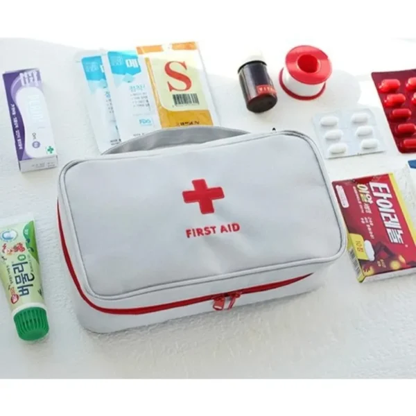 Health Medicine First Aid Kit Oxford Cloth Portable Travel Storage Emergency Kit Tote Bag Outdoor Medical Bag Storage Bag Health - Image 6