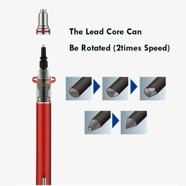 Japan UNI KURA TOGA Mechanical Pencil 0.5mm Automatic Rotation Drawing Special Pencil M5-559 Stationery Cute School Supplies - Image 4