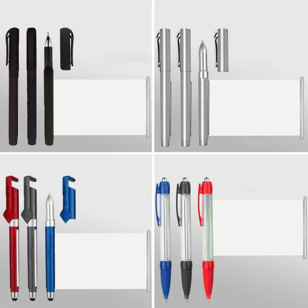 Neutral Ballpoint Pen With Pull-out Paper Creativity Black Gel Pen with Retractable Blank Scroll Write Smoothly Fashion Exam Pen - Image 3