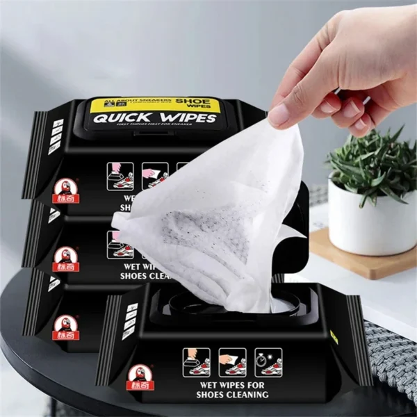 12Pcs/30Pcs Disposable Shoes Clean Wipes Portable White Shoes Cleaning Care Wipes Sneakers Cleaning Quick Wet Wipe VIE LENTE - Image 3