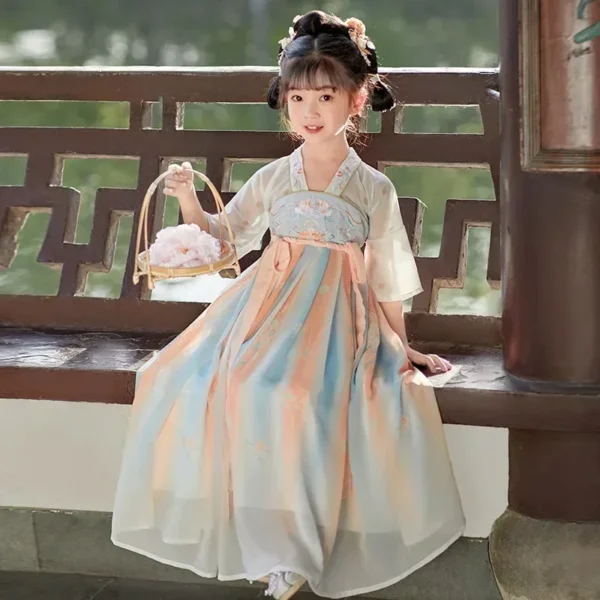 Summer Girl Hanfu Princess Dress Kids Clothes Children Cosplay Costume Baby Clothing Stage Long Fairy Girls Dresses Vestidos - Image 5