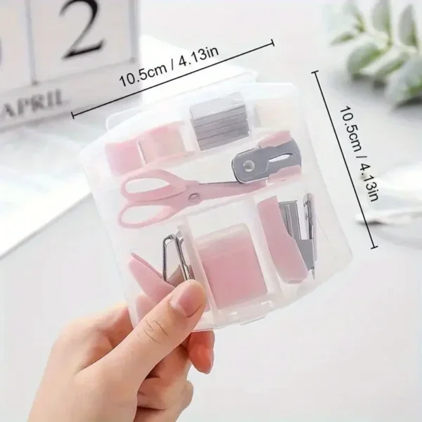 Makaron Mini School Office Supply Kits, Includes Stapler,Scissors, Staple Remover, Staples, Tape Dispenser - Image 6