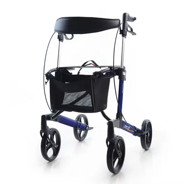 Light Weight Mobility Adult Carbon Fiber Walking Rollator Space Walker with Seat - Image 5