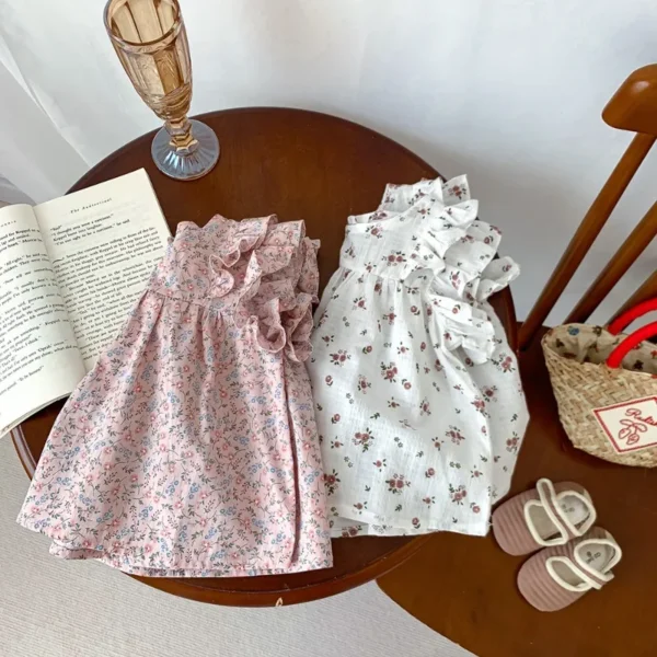 Baby Girl Blouse Summer 2024 New Children's Shirts Short Sleeved Tops for Kids Cute Flower Toddler Shirts Baby Outfits Clothes - Image 2