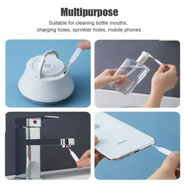 Nylon Small Brush Shower Head Mobile Phone Hole Small Hole Gap Cleaning Brush Household Cleaning Tools Supplies Gadgets - Image 5
