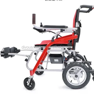 Free Shipping Lightweight Folding Aluminium Electric Mobility Wheelchair for the Elderly