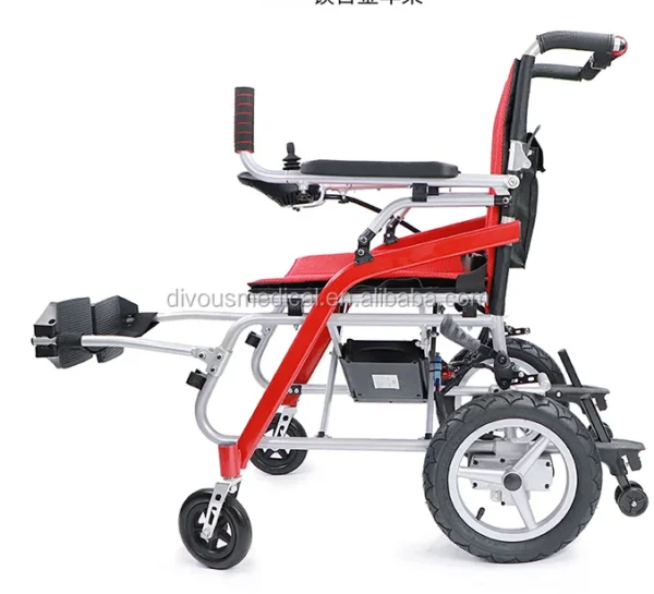 Free Shipping Lightweight Folding Aluminium Electric Mobility Wheelchair for the Elderly