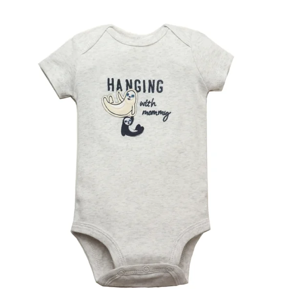 5PCS/Lot Baby Boys Girls Bodysuits 100% Cotton Short Sleeves Kids Clothes 6-24 Month Newborn Baby Clothing bebe Jumpsuit - Image 4