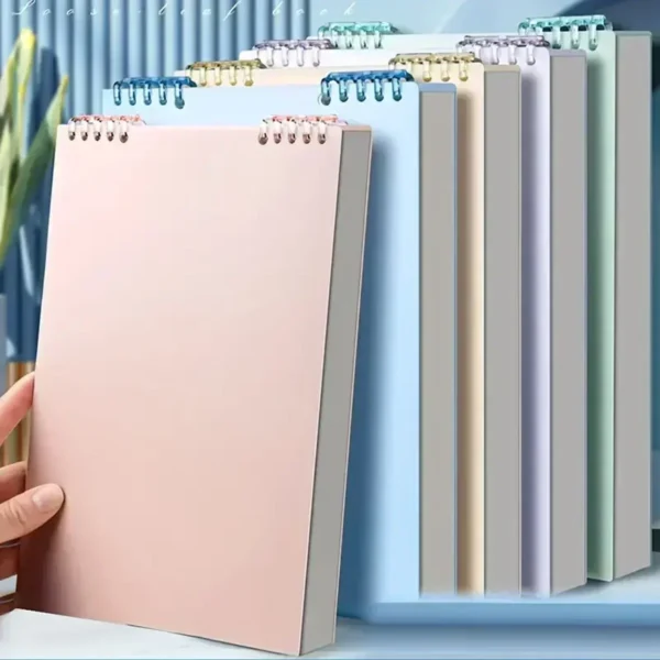 A5 60 Sheet Thick Notebook Spiral Binding Loose-leaf Notebooks with Lines Page for Students School Office Stationery Supplies - Image 3