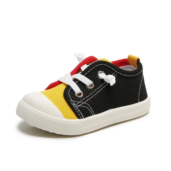 Boys Canvas Shoes Sneakers Girls Tennis Shoes Lace-up Children Footwear Toddler Yellow Chaussure Zapato Casual Kids Canvas Shoes - Image 4