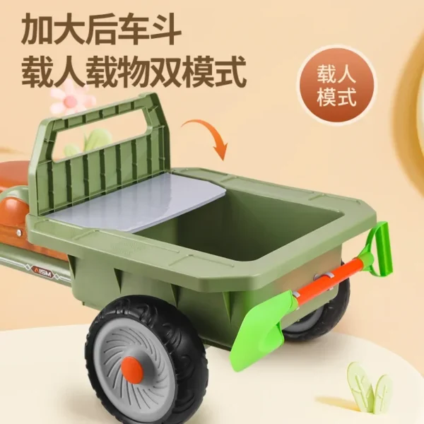 Children's Tricycle with Rear Bucket Large Bucket 2-7-year-old Baby Bicycles Double Stroller Toys - Image 3
