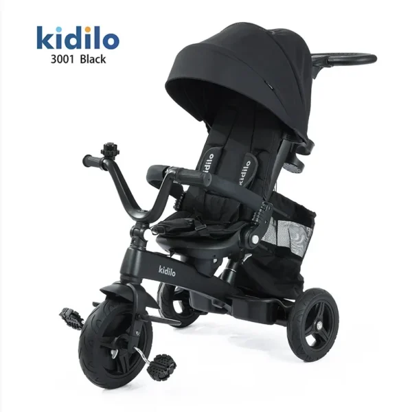 Rideable Three-wheeled Baby Stroller Multi-functional Children's Tricycle 3-6 Years Old Baby Stroller Baby Carriage - Image 5