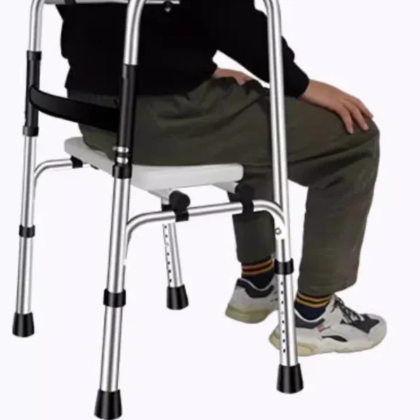 Disability Support Four-Legged Walker Cane Foldable Portable Enhanced Stability Walking Aid Disability Assistance - Image 4