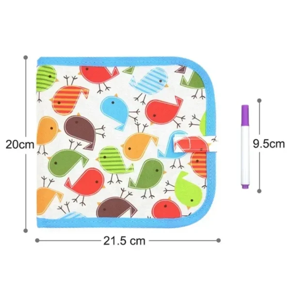Baby Painting Drawing Toys Set Black Board with Magic Pen Chalk Painting Coloring Book Funny Toy Painting Blackboard Kid Gifts - Image 6