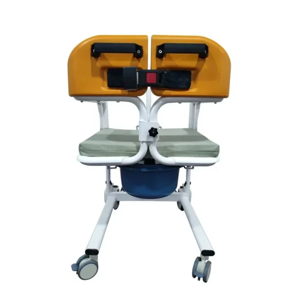 Patient Chair Transit Lift Wheelchair with 180° Split Seat and Commode Toilet Chair for The Elderly and Disabled - Image 4