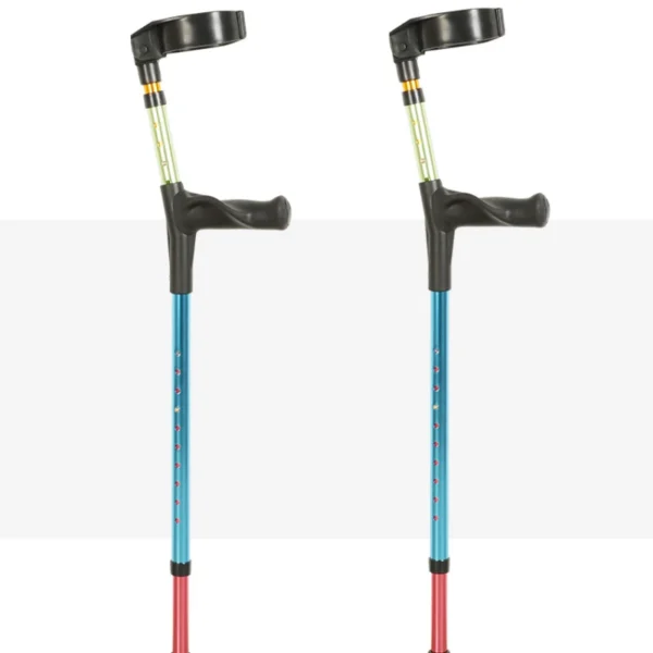 Forearm Medical Crutches for Kids,13 Level Height Adjustable Walking Crutches, Lightweight Aluminum Underarm Cane Walking Stick - Image 5