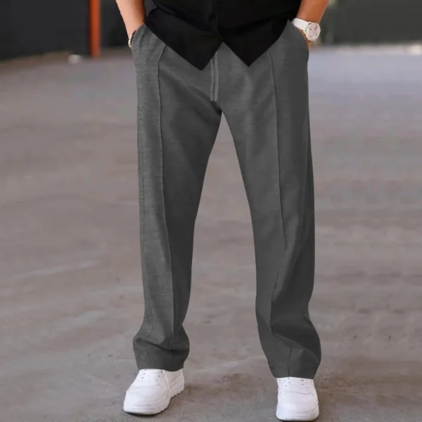 Men's High-Elastic Breathable Casual Pants, Spring and Summer Daily Wear, Sports Shoes, Versatile and Trendyy Items, Simple Texture, a Must-Have for Travel