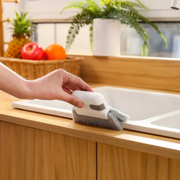 Household cleaning brush groove cleaning tool window track cleaner window groove brush scouring Door track pad gap cleaner - Image 4