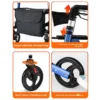 Elderly Rehabilitation Walking Assist Rollator Walker Aluminum Alloy Folding Pulley Mobility Aid Scooter Four-wheel Shopping Car - Image 5