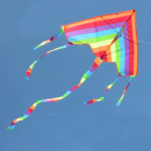 Easy Fly Colorful Rainbow Kite Outdoor Fun Sports Beach Kids Children Buitenspeelgoed Cometas De Viento Outdoor Toys Kites - Image 2