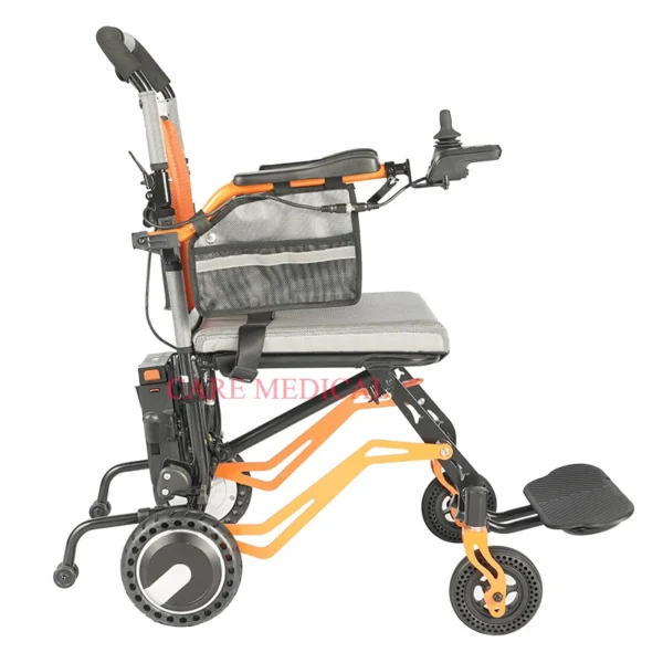 Hot Sale 17.5kg Ultralight Folding Electric Wheelchair Portable Aluminum Wheelchair For Adult Wheelchair - Image 5