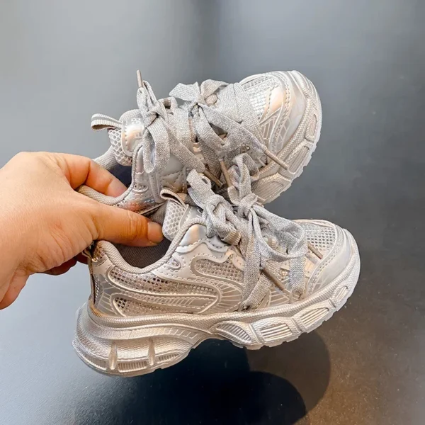 Fashionable Children's Sports Shoes Casual Dad Sneakers All-Match Autumn New Arrival for Middle And Big Kids Rubber Sole - Image 3