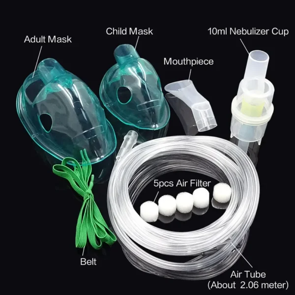 Inhaler Set Adult Children Mask Filters Family Medical Nebulizer Cup Catheter Compressor Nebulizer Accessories Smooth Breathing - Image 2