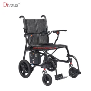 Hot New Design Luxury Portable Lightweight Ultra Light Foldable Carbon Fiber Electric Wheelchair For Disabled Wheelchair