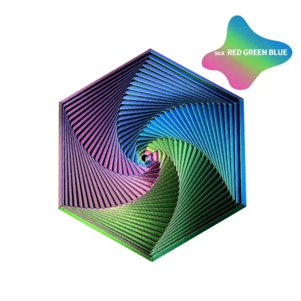 3D Printed Fractal Fidget Hexagon 7cm Portable Playing Sensory Anti-stress Toy Desktop Ornament Kid Toy Visual Toys - Image 4