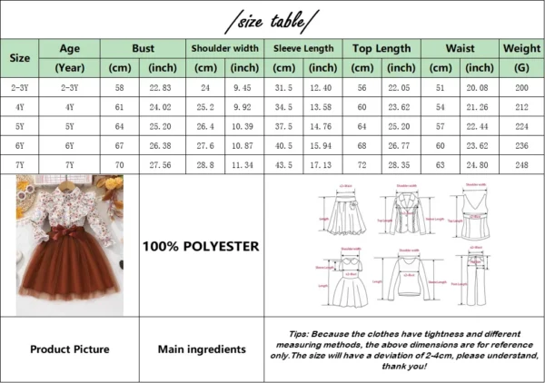 New Kids Girls Dress Long Sleeve Spring Autumn Gauze Belt Children Dress Casual Soft Ventilate Cute Comfort Girls Clothing 2-7Y - Image 2