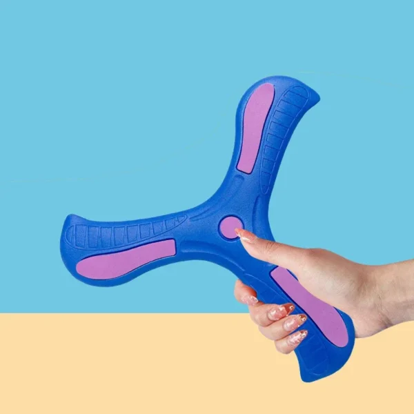 Children Boomerang Soft Three-leaf Cross Adult-kids Interactive Outdoor Toy Early Education Puzzle Decompression Gift - Image 2
