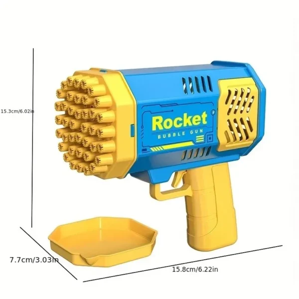 40 Hole Rocket Launcher Handheld Portable Electric Automatic Bubble Gun Party Birthday Gift Toy(without Bubble Water) - Image 5