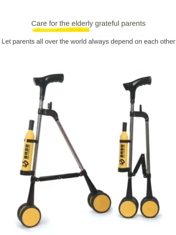 light1.5KG Elderly Crutches with Wheels Moving Crutches Elderly Folding Crutches Helping Walk Crutch walkers for elderly - Image 5