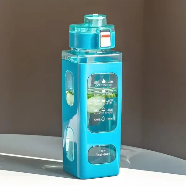 700ml Sports Water Bottle with Time Marking Leakproof Portable Sippy Cup Portable Reusable Cycling Water Bottle for Outdoor - Image 4