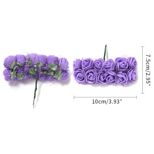 Valentine's Day Ornaments Foam Artificial Flowers For Wedding Home Decoration Fake Flowers DIY Craft Rose Bear Decor Accessories - Image 6