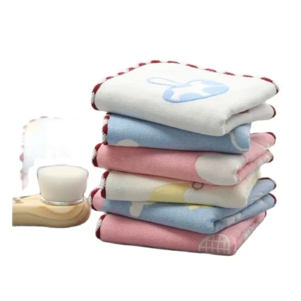 Muslin Handkerchiefs Baby Towel Newborn Reusable Cloth Muslin Baby Cotton Wipes Gauze New Born Washcloth for Children - Image 3